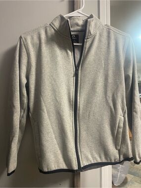 GAP Light Gray Full-Zip Sweatshirt